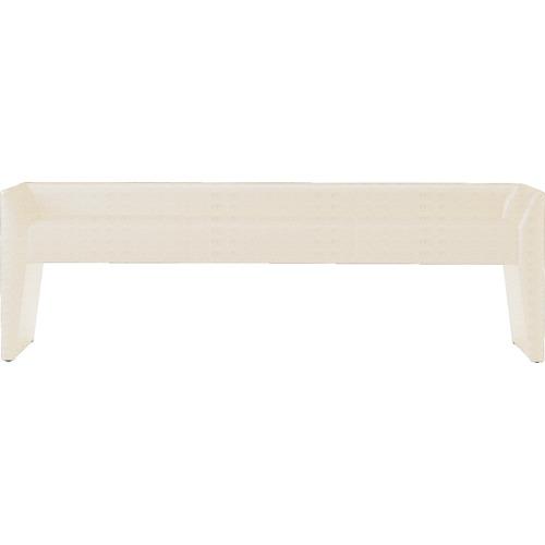 TRUSCO เก้าอี้ล็อบบี้หุ้มหนัง PVC 3 ที่นั่ง สีขาว