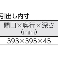 画像をギャラリービューアに読み込む, ＴＲＵＳＣＯ　ＡＥ型作業台　１５００Ｘ７５０ＸＨ７４０　薄型２段引出付　ＤＧ色
