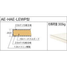 画像をギャラリービューアに読み込む, ＴＲＵＳＣＯ　ＡＥ型作業台　１５００Ｘ７５０ＸＨ７４０　上棚付　Ｗ色
