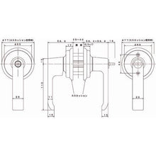 Load image into gallery viewer, AGENT LC-200 replacement lever handle 2 spindle type for display lock
