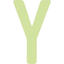 画像をギャラリービューアに読み込む, ＩＭ　中輝度蓄光カッテイング文字　英字　Ｙ
