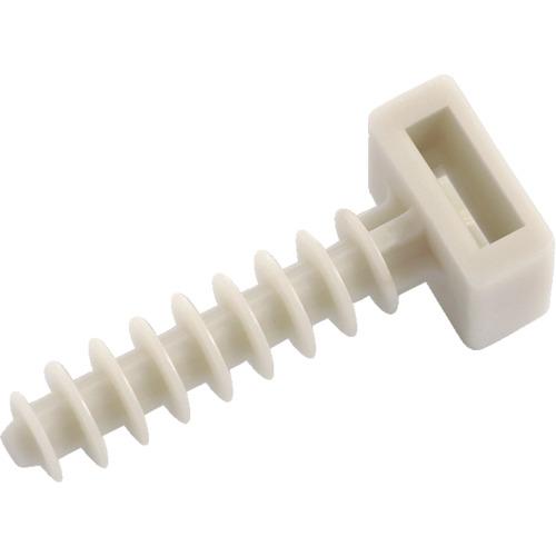 SapiSelco cable tie fixture plug integrated 9mm white (100 pcs)