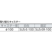 画像をギャラリービューアに読み込む, ＴＲＵＳＣＯ　オールステン台車　コーナーＣ付　１２００Ｘ７５０　φ１００ＮＵ
