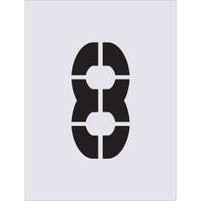画像をギャラリービューアに読み込む, ＩＭ　ステンシル　８　文字サイズ２５０×１２５ｍｍ
