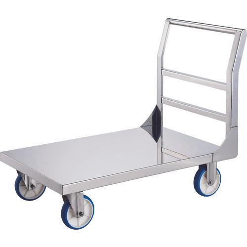 TRUSCO all SUS trolley 1200X750 cold resistant specification with caster stopper