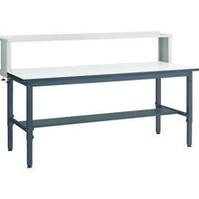 Load image into gallery viewer, TRUSCO AWMP type height adjustable workbench 1800 x 750 with upper shelf
