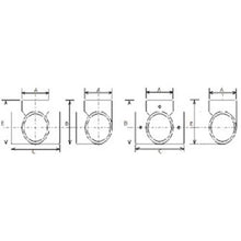 画像をギャラリービューアに読み込む, フジテック　パイプ継手四方エルボ・３２ｍｍ（ネジ止め付）
