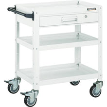Load image into gallery viewer, TRUSCO birdie wagon 600X400 with drawer urethane wheels YG color
