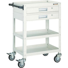 Load image into gallery viewer, TRUSCO birdie wagon 750x500 with drawer urethane wheels W color
