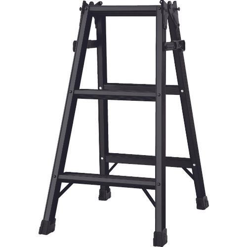 TRUSCO Ladder Combined Stepladder Black Height 0.81m