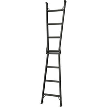 Load image into gallery viewer, TRUSCO Ladder Combined Stepladder Black Height 0.81m
