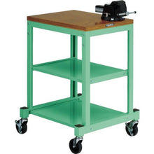 โหลดรูปภาพลงในโปรแกรมดูแกลเลอรี โต๊ะทำงานขนาดเล็กแบบ TRUSCO BN พร้อมตัวรอง 450X600 มีล้อ สี YG
