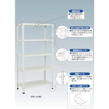 โหลดรูปภาพลงในโปรแกรมดูแกลเลอรี ชั้นวางน้ำหนักเบาพร้อมสลักเกลียว TRUSCO สำหรับ W1200XD600 นีโอเกรย์
