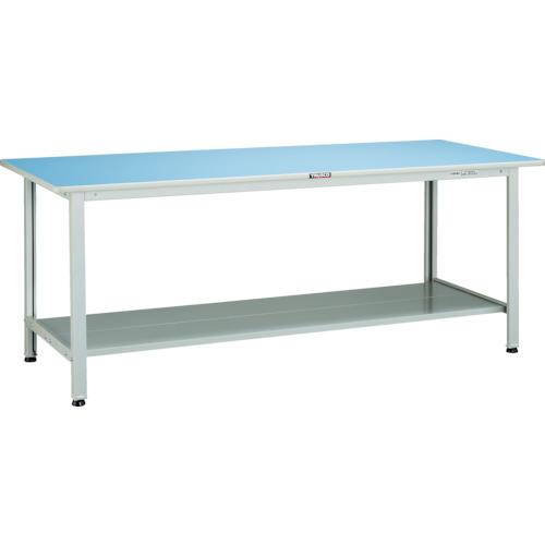 โต๊ะทำงานน้ำหนักเบาแบบ TRUSCO BOR 1800 x 600 พร้อมชั้นวางด้านล่าง 2 ชั้น