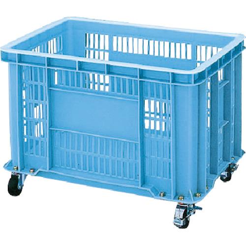 Sekisui BS Type Mesh Container BS-100 มีล้อ, 2 สต๊อปเปอร์ใน 4 ล้อฟรี, สีน้ำเงิน