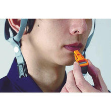 Load image into gallery viewer, SHOWA whistle buckle chin strap black
