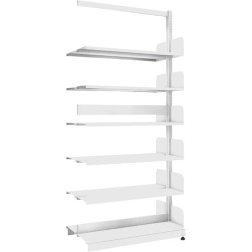 TRUSCO ชั้นวางหนังสือเสาเดี่ยว Duplex B5 แนวตั้ง W900XD220XH1975 เชื่อมต่อ 6 ชั้น