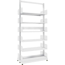 โหลดรูปภาพลงในโปรแกรมดูแกลเลอรี TRUSCO ชั้นวางหนังสือเสาเดี่ยว Duplex B5 แนวตั้ง W900XD220XH1975 6 ชั้น
