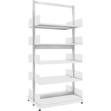 โหลดรูปภาพลงในโปรแกรมดูแกลเลอรี TRUSCO ชั้นวางหนังสือเสาเดียว เพล็กซ์ A4 แนวนอน W900XD320XH1975 5 ชั้น
