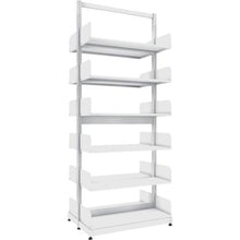 โหลดรูปภาพลงในโปรแกรมดูแกลเลอรี TRUSCO ชั้นวางหนังสือเสาเดียว เพล็กซ์ A4 แนวนอน W900XD320XH2275 6 ชั้น
