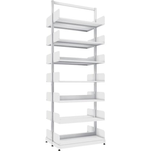 TRUSCO ชั้นวางหนังสือ เสาเดี่ยว Duplex A4 แนวนอน W900XD320XH2575 7 ชั้น