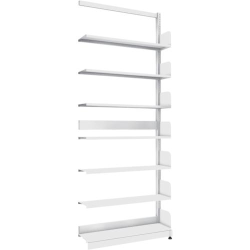 ชั้นวางหนังสือเสาเดี่ยว TRUSCO แบบ B5 แนวตั้ง W900XD220XH2275 เชื่อมต่อ 7 ชั้น