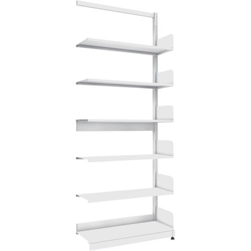 ชั้นวางหนังสือเสาเดี่ยว TRUSCO แบบ A4 แนวนอน W900XD320XH2275 เชื่อม 6 ชั้น