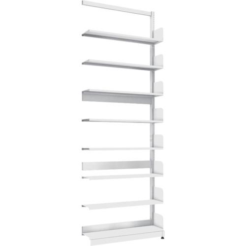 ชั้นวางหนังสือเสาเดี่ยว TRUSCO แบบ B5 แนวตั้ง W900XD220XH2575 เชื่อม 8 ชั้น