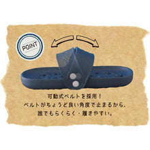 โหลดรูปภาพลงในโปรแกรมดูแกลเลอรี MITSUGIRON รองเท้าแตะคู่ Fleur Indigo Blue
