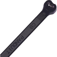 Load image into gallery viewer, PANDUIT Stainless Steel Claw Lock Type Nylon Cable Tie Weather Resistant Black Width 3.6mm Length 203mm 1000 Pieces Blind Tricot 2I-M0
