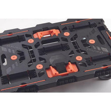 画像をギャラリービューアに読み込む, ＴＲＵＳＣＯ　連結式樹脂製平台車　ビートル　７００Ｘ４５０　自在３輪　とめたろう付　
