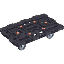 画像をギャラリービューアに読み込む, ＴＲＵＳＣＯ　連結式樹脂製平台車　ビートル　７００Ｘ４５０　自在５輪　
