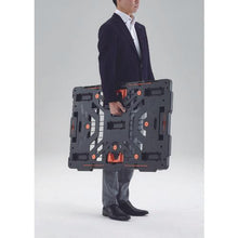 画像をギャラリービューアに読み込む, ＴＲＵＳＣＯ　連結式樹脂製平台車　ビートル　９００Ｘ６００　自在５輪　とめたろう付　
