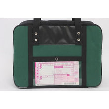 Load image into gallery viewer, SANEI Boston M wide gusset for canvas mail with SED-1 tablet moss green
