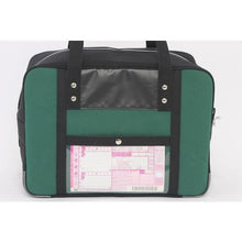 Load image into gallery viewer, SANEI Boston M wide gusset for canvas mail with horseshoe lock fittings moss green
