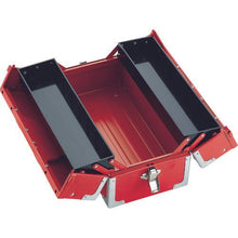 Load image into gallery viewer, TONE tool case (metal) V type 2 stage type 433X220X195mm red
