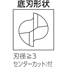 画像をギャラリービューアに読み込む, 三菱Ｋ　２枚刃超硬エンドミル（ミドル刃長）　アルミ用　ノンコート　５ｍｍ
