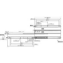 画像をギャラリービューアに読み込む, アキュライド　クローズドロックスライドレール長さ３０４．８ｍｍ
