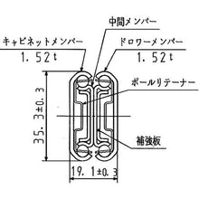 画像をギャラリービューアに読み込む, アキュライド　クローズドロックスライドレール長さ３０４．８ｍｍ
