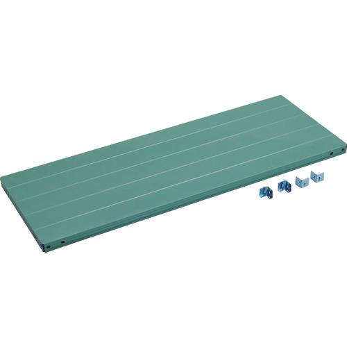 ＴＲＵＳＣＯ　ＣＢ型セミボルトレス軽量棚用棚板　１５００Ｘ３００Ｘ受け金具付　グリーン