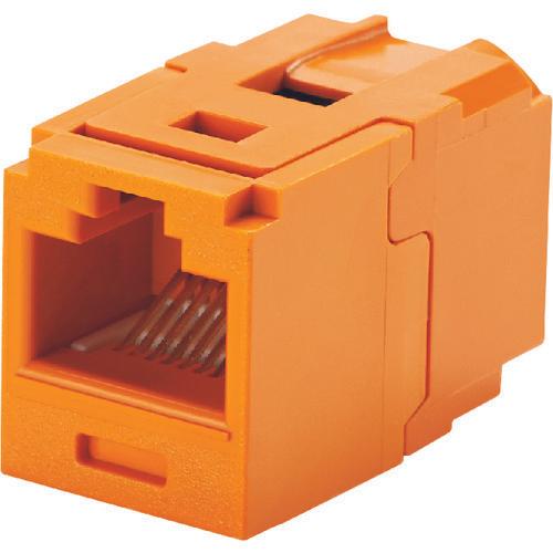 パンドウイット　カテゴリ６　ＪＪアダプタ（ＲＪ４５中継用ジャック）　オレンジ