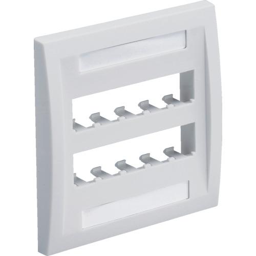 パンドウイット　フェースプレート　１０ポート用　オフホワイト