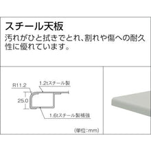 โหลดรูปภาพลงในโปรแกรมดูแกลเลอรี โต๊ะทำงานแบบ TRUSCO CFWS 900 x 600 x H740 บาง 2 ลิ้นชัก
