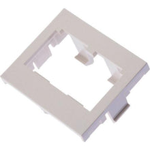 画像をギャラリービューアに読み込む, パンドウイット　１／２サイズ２ポート用平行型アダプタ枠　オフホワイト（１０個入）
