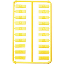 画像をギャラリービューアに読み込む, パンドウイット　ローゼットボックス用カラーアイコン　データ用　黄　（１００個入）
