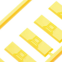 画像をギャラリービューアに読み込む, パンドウイット　ローゼットボックス用カラーアイコン　データ用　黄　（１００個入）
