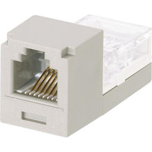 画像をギャラリービューアに読み込む, パンドウイット　カテゴリ３　モジュラージャック　６極６心　ライトグレー
