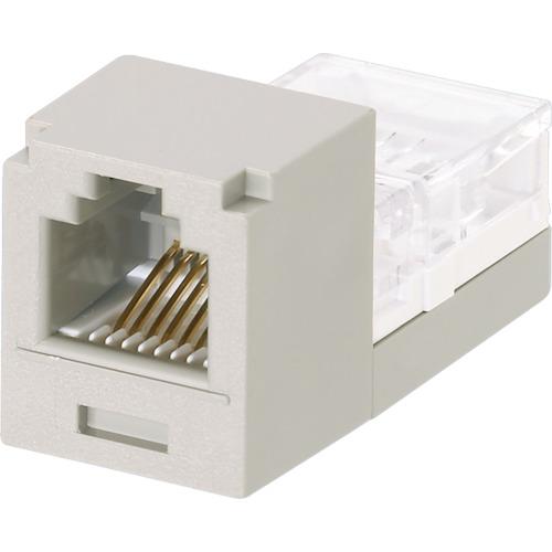 パンドウイット　カテゴリ３　モジュラージャック　６極６心　ライトグレー