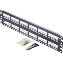 将图像导入到图库查看器中PANDUIT shield 兼容模块化配线架框架 直型 48 端口 CP48BLY
