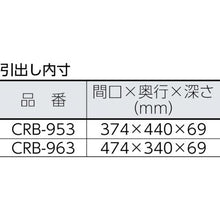 画像をギャラリービューアに読み込む, ＴＲＵＳＣＯ　クリーンラビット　１００φ導電車ＳＵＳ金具ハンドル付　引出付
